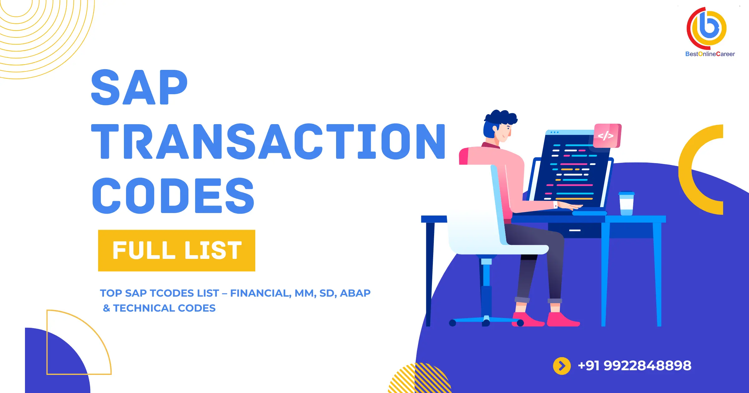 SAP Transaction Codes: Tcodes list of FICO, MM, SD & Technical