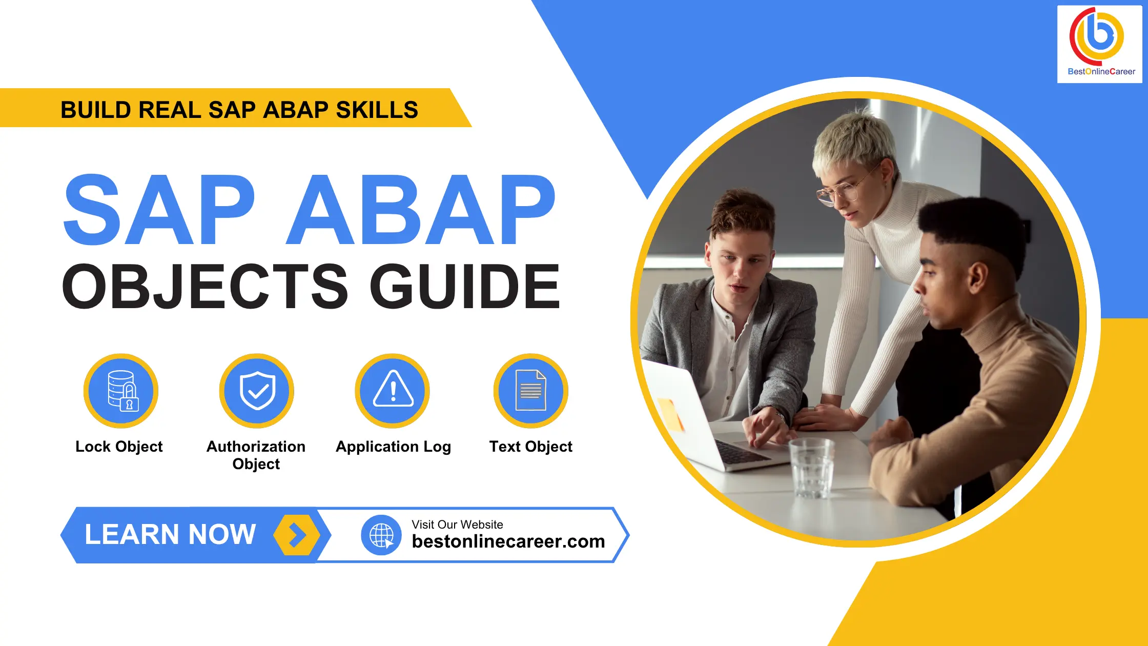 Create Lock Object, Auth Object & Application Log in SAP ABAP